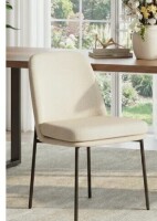 George Oliver Fabric Upholstered Parsons Side Chair Dining Chair in Beige New in Box $299