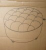 WUTUTUEE 30" Round Storage Ottoman with Tray, Modern Tufted Fabric Circle Coffee Table with Storage, Upholstered Ottoman with Removable Top, Khaki, New in Box $299 - 2