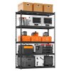VEVOR Storage Shelves, 2500 lbs, 5 Tier Heavy Duty Garage Shelving, 18" D x 48" W x 72" H Adjustable Metal Shelves for Industrial Shelving Unit Utility Shelf, for Kitchen, Warehouse, Basement, Black, New in Box $299