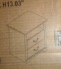 Furniture of America Amble Rustic White 2-Drawer Nightstand, New Open Box $299 - 2