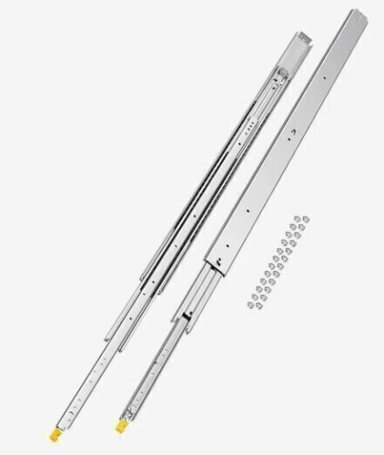 VEVOR 1 Pair Full Extension Drawer Slides 56 in, 500 lbs Load Capacity Locking Drawer Slides, Ball Bearing with Lock Side Mount Drawer Slide Rail New In Box $199