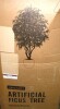 Primrue Adcock 8' H Artificial Ficus Tree in 18" White Planter New In Box $399 - 2