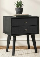 Wade Logan&reg; Branquinha 22" H Mid Century 2 Drawer Nightstand New In Box $299