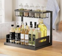LGHM Pull Out Under Sink Organizer for Kitchen, Bathroom and Laundry Similar to Picture New In Box $99