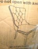 LOVMOR Nikki Collection Modern High end Tufted Solid Wood Contemporary Velvet Upholstered Dining Chair with Golden Stainless Steel Plating LegsNailhead Trim, Wine Red and Gold New In Box $399 - 2