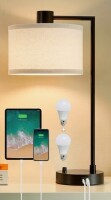 Mercer41 Navreet Table Lamp with USB C+A Charging Ports Fully Stepless Dimmable Bedside Lamp (Bulbs Included) $199