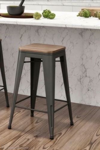 Williston Forge Saleh Counter Stool with Steel Frame, New in Box $299