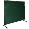 VEVOR Welding Screen with Frame 8\' x 6\', Welding Curtain with 4 Wheels, Welding Protection Screen Green Flame-Resistant Vinyl, Portable Light-Proof Professional in Black New in Box $299