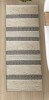 INK+IVY Asher Black Cotton Blend Hand-Woven Texture 22"x58'' Bath Rug with Non-Slip Backing New $79