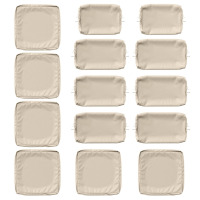 Latitude Run&reg; 14 Pcs Outdoor Cushion Slipcovers All-Weather Patio Cushion Covers For Outdoor Furniture, Covers Only New In Box $299