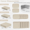 Latitude Run&reg; 14 Pcs Outdoor Cushion Slipcovers All-Weather Patio Cushion Covers For Outdoor Furniture, Covers Only New In Box $299 - 2