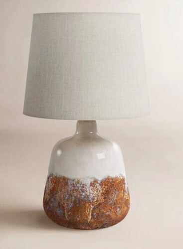 Joss & Main Walden 17.25" Rust Orange Standard Table Lamp New In Box $299