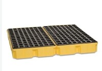 Eagle Yellow, 4 Drum Modular Spill Containment Platform with no Drain, 1634 New in Box $599