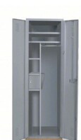 HALLOWELL Wardrobe Locker: 24 in x 24 in x 90 in, Steel, 5 Shelves, Gray New in Box $1799