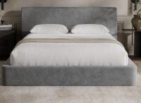 RECCI AirFrame Queen Upholstered Bed Frame with Ergonomic Angled Headboard New in Box $599