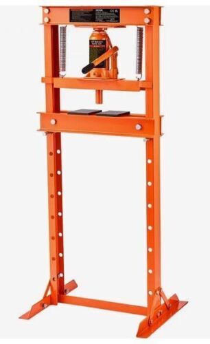 VEVOR Hydraulic Shop Press, 12 Ton H-Frame Hydraulic Garage/Shop Floor Press, Adjustable Shop Press with Press Plates, Heavy Duty Hydraulic Press for Garage, Shop, Workshop New Shelf Pull $499