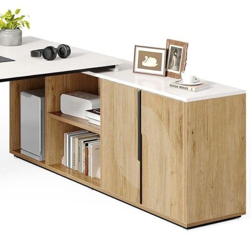 LITTLE TREE Storage Cabinet & Shelves (Oak & White), New Open Box $399