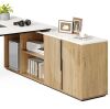 LITTLE TREE Storage Cabinet & Shelves (Oak & White), New Open Box $399