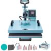 VEVOR Heat Press Machine, 15 x 15 inch, 8 in 1 Heat Transfer Machine with 6-30 oz Tumbler Press, 360&deg; Swing Away T-Shirt Pressing, Digital Precise Control, for T-Shirts/Mugs/Hats/Plates, Green New in Box $399
