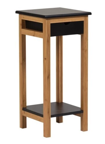ECCOStyle 2 Tier Display Table with Drawer | Black New In Box $199