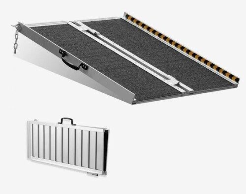 VEVOR Portable Wheelchair Ramp, 3 ft 800 lbs Capacity, Non-Slip Aluminum Folding Threshold Ramp, Foldable Mobility Scooter Ramp Wheel Chair Ramp, Handicap Ramp for Home Steps, Stairs, Doorways, Curbs New In Box $299