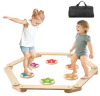 VEVOR Balance Beam Stepping Stones, 6 PCS Wooden Toddler Balance Boards, Montessori Toy for Kids 2-6, Build Coordination and Gross Motor Skills, Gymnastics Course Indoor & Outdoor for Girls Boys Gift New In Box $199