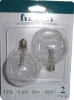 Fusion 2pk 25W Light Bulbs for Wax Warmers New in Box - 2