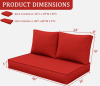 Latitude Run&reg; 3-Piece Outdoor 5" Replacement Cushion Set Seat/Back Cushion New In Box $399 - 2