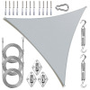 Royal Shade Triangle Shade Sail With Hardware Kit & Rope, 16 ft. x 16 ft. x 16 ft. $299
