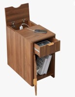 Latitude Run End Table With Storage And Charging Station Similar to Picture New In Box $299