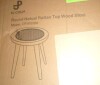 Bay Isle Home&trade; Round Solid Wood Handwoven Rattan Seat Stool, Multipurpose Makeup & Entryway Bench,17.72"L &times;11.81"W &times;17.32"H, Black New In Box $199 - 2