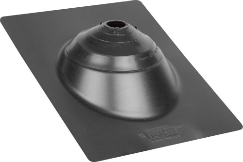 Water-Tite 81891 Multi-Size 4N1 Roof Flashing, 12" x 16", Black Galvanized Steel Base with PVC Collar, for 1-1/4" to 4" Pipes New In Box $79