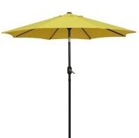 Maypex 7.5 ft. Steel Crank Market Patio Umbrella in Yellow New in Box $199