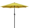 Maypex 7.5 ft. Steel Crank Market Patio Umbrella in Yellow New in Box $199