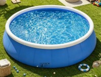 W-Runyong Inflatable Swimming Oool 11.8' W x 30.22" H Butterfly Inflatable Coil Mesh Pool New In Box $199