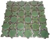 Sunwings 12.2" x 12.2" Star and Cross Glossy Terracotta Floor & Wall Mosaic Tile New In Box $79 - 2