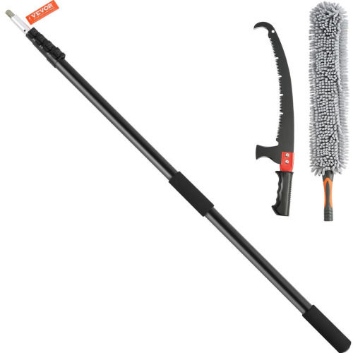VEVOR Manual Pole Saw, 4.9-20 ft Extendable Tree Pruner, Sharp Steel Blade for High Branches Trimming, with Lightweight Aluminum Alloy Handle and a Chenille Brush, for Pruning Palms and Shrubs New In Box $199