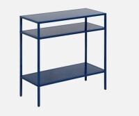Henn&Hart 24" Side Table, Nightstand, End Table, Blue New In Box $299