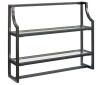 Crosley Aimee Wall Shelf in Oil Rubbed Bronze & Tempered Glass New In Box $299