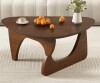 Latitude Run&reg; 100% Solid Wood Triangle Coffee Table - Mid Century Modern Coffee Table For Living Room, Modern Tea Table For Home, 34.3x23.6x16.5 New In Box $399