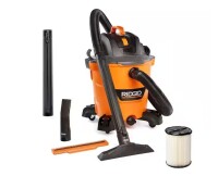 RIDGID 12 Gal. 5.0 Peak HP NXT Shop Vacuum Wet Dry Vac with General Debris Filter, Locking Hose and Attachments HD1200 On Working $199