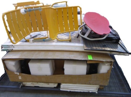 Pallet of Patio Furniture, Screen Doors, Housewares and Misc