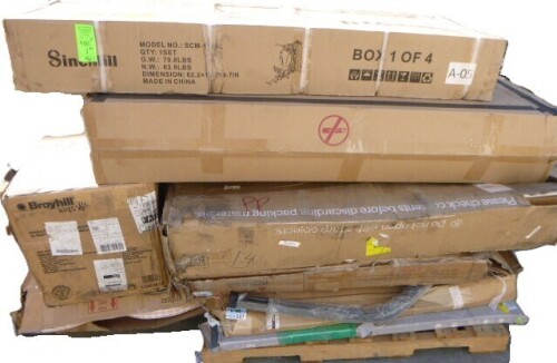 Pallet of Exercise Equipment, Furniture and Misc