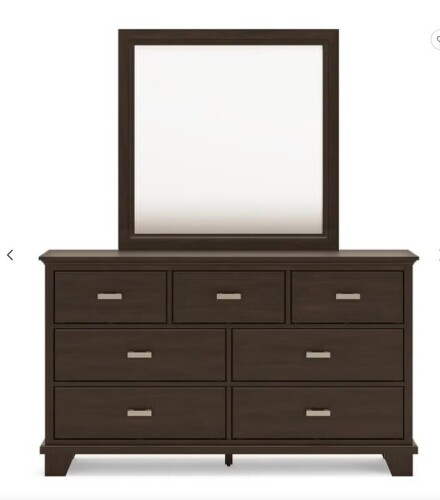 Ashley Covetown 7 Drawer Dresser and Mirror (2 Boxes) New Shelf Pull $999