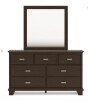 Ashley Covetown 7 Drawer Dresser and Mirror (2 Boxes) New Shelf Pull $999
