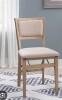 Linon Home Decor Keira Gray Wash Padded Folding Chair New in Box $399
