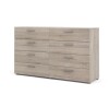Tvilium Austin Brown 8-Drawer 55.12 in. Wide Dresser in Truffle (2 Boxes) New in Box $499