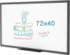 VIZ-PRO Magnetic Dry Erase Board, 72 x 40 Inches, Black Aluminium Frame New Shelf Pull $299