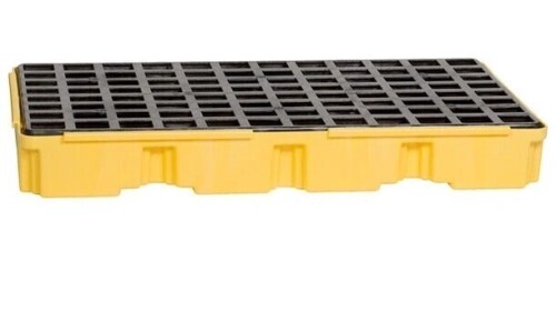Eagle Yellow, 2 Drum Modular Spill Containment Platform with no Drain, 1634 New in Box $599