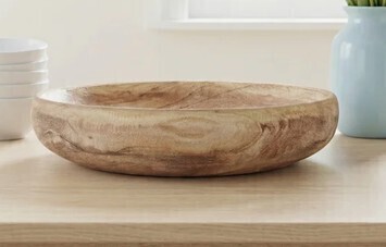 Birch Lane Decorative Paulownia Wood Bowl New In Box $199